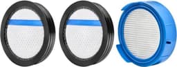 Geschikt voor AEG ASKW4 Performance Kit (filterset voor 1 jaar, 2 motorvoorfilters, 1 hygiënefilter, wasbaar, regelmatige filtervervanging, verbeterde zuigkracht, compatibel met AEG 8000 draadloze stofzuiger, zwart) — thumbnail 1