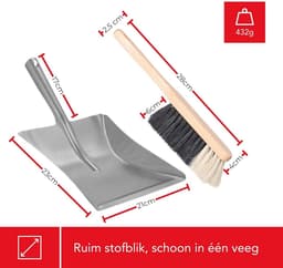 Metaal Stoffer en Blik - Efficiënt Schoonmaken voor Huis en Werkplaats — thumbnail 3
