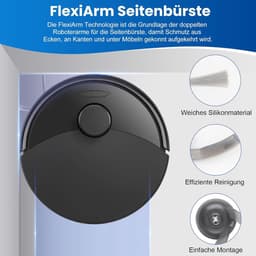 24 stuks accessoires gescht voor Roborock Q10 S5+ robotstofzuiger, 2 hoofdborstels, 6 stofzakken, 4 dweilpads, 4 HEPA-filters, 6 zijborstels, 1 reinigingsborstel, 1 schroevendraaier — thumbnail 2