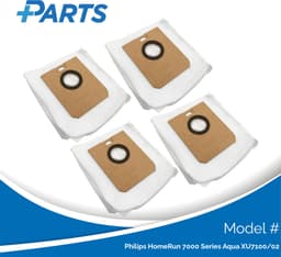 Philips HomeRun 7000 Series Aqua XU7100/02 Stofzakken (4 Stuks, Plus.Parts® alternatief voor XV1472/00) — thumbnail 1