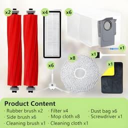 Accessoireset geschikt voor Roborock Qrevo pro/Qrevo maxv/Qrevo plus/Qrevo S — thumbnail 4