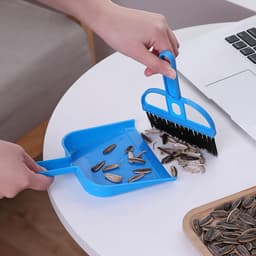 Desktop Sweeper - Stof en Borstel - Bureau Reinigen - Compact Ontwerp - Lichtgewicht - Blauw — thumbnail 4