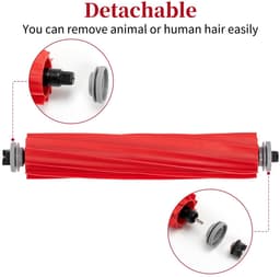 Dailygoods- Hoofdborstelaccessoires 3 Stuks - Compatibel met Roborock Q Revo/S7/S7 Plus/S7 MaxV - Reserveonderdelen - Rubber - Grondige Reiniging - Stofzuigerborstel — thumbnail 5