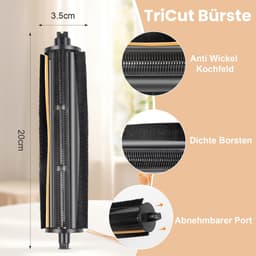 Dailygoods- Hoofdborstel Verstrikkingsvrij - Stofzuiger Borstel voor Dreame L10s Ultra Gen 2/3 - Mova E30/P50/E40 Ultra - TriCut Borstel - Accessoires - Gemakkelijk te Installeren - Stofzuigerborstel — thumbnail 5