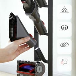 Stofzuigerhouder, Vloeropbergorganizer, Geschikt Voor Dyson Steelstofzuigers, Geen Boren. — thumbnail 5