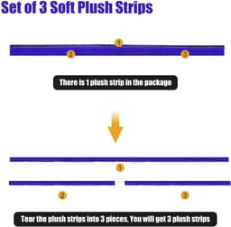 Dailygoods- Pluche Strips Hoogwaardig - Stofzuigeraccessoires - Dyson V7/V8/V10/V11 - 3 Stuks - Zachte Rolkop - Duurzaam Gebruik - Stofzuigeraccessoire — thumbnail 3