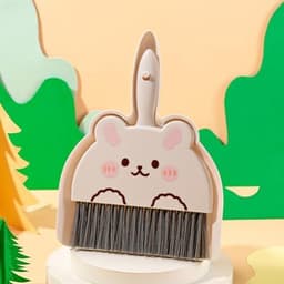 Mini Stofpan en Borstelset - Reinigingsbezem Stoffer - Bureau Schoonmaken - Verzonken Clip Ontwerp — thumbnail 4