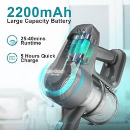Draadloze Stofzuiger - Handstofzuiger Lichtgewicht - Dagelijkse Reiniging - 6-in-1 Configuratie - Tot 40 Minuten - Waterval — thumbnail 2