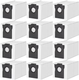 PromoHome 12 Stofzakken 3,2l Compatibel met Dreame X50 X40 X30 Ultra - Vervangende Stofzuigerzakken voor L40 Ultra, L10S Pro Ultra, L10S Ultra Gen 2, L10S Plus, D10 Plus Gen 2, Mova E30 Ultra, P50 Pro Ultra — thumbnail 1