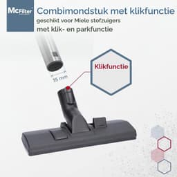 Vloerzuigmond - 35 mm - Met draadopraper - Voor Miele — thumbnail 3