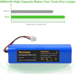 Stofzuigeraccu - 14,4 V - 6000 mAh - Lithium-ion — thumbnail 5