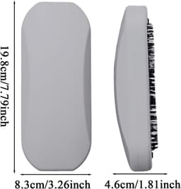 Kruimelverwijderaar Tafel - Reinigingsborstel Bureau - Snel Oppervlakken Schoon - Zachte Borstelharen - 198 cm Lengte - Grijs — thumbnail 5