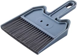 Schoonmaak set - Mini bezem stoffer - Kleine ruimtes reinigen - Compact formaat - 22 x 17 cm - Blauw — thumbnail 1