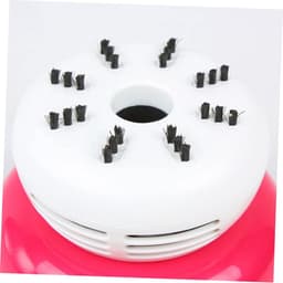 Mini Stofzuiger - Tafelstofzuiger Schoonmaker - Bureau Schoonmaken - Draadloos Ontwerp - 10 cm Breed - Roze Rood — thumbnail 2