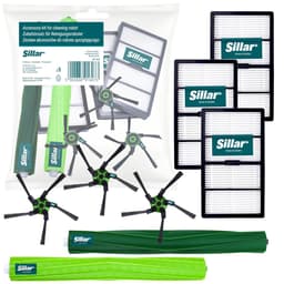 Sillar Accessoireset voor schoonmaakrobot iRobot Roomba S9 en S9+ – 3 HEPA-filters, 1 hoofdborstel, 3 zijdelingse borstels met 5 armen (inclusief bevestigingsschroeven) – reserveonderdelen – set 8 stuks — thumbnail 1