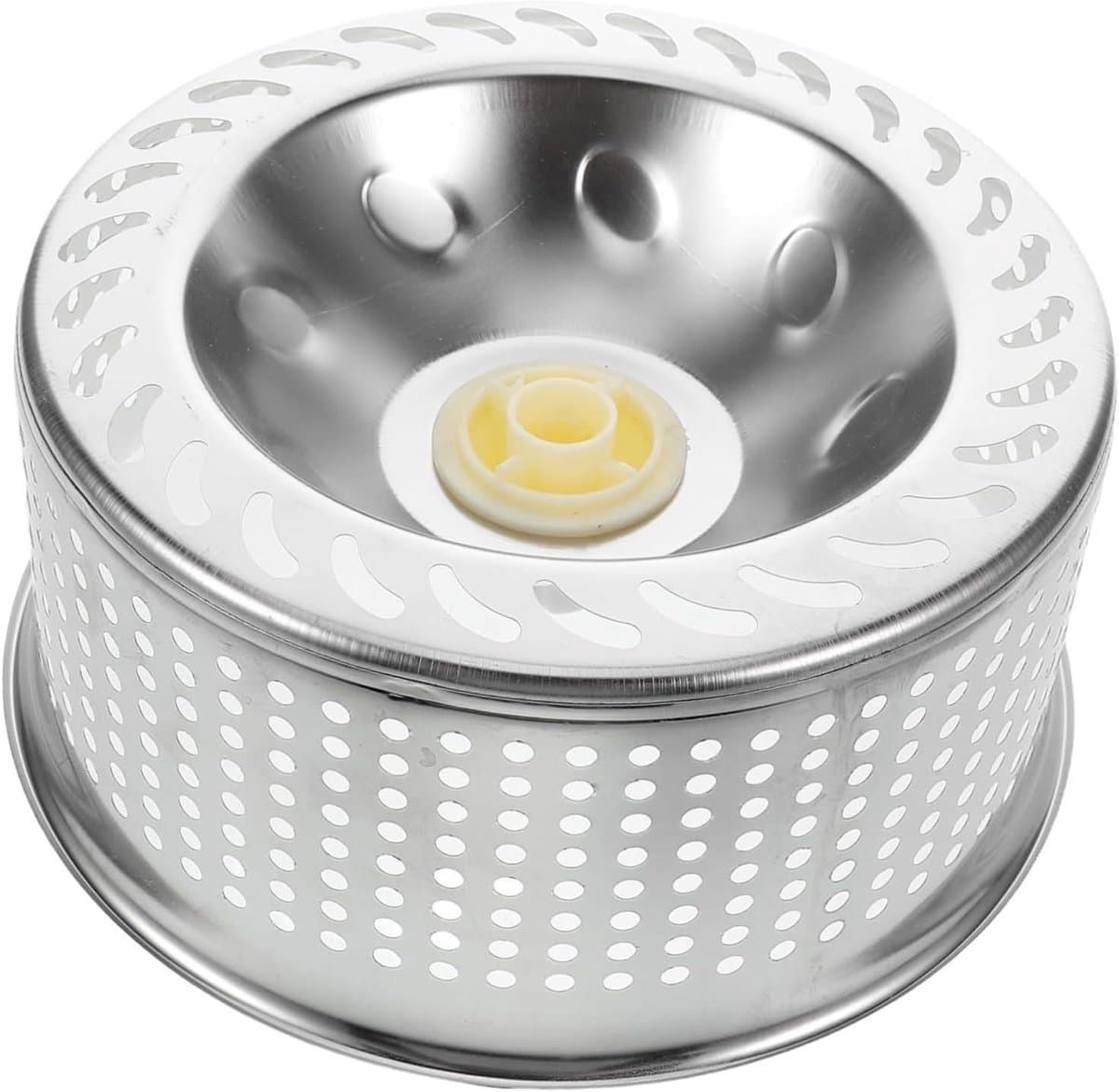 Dweil Emmer - Reinigingsmand - Efficiënt Schoonmaken - Roestvrij Staal Afvoer - 20 cm Breed - Zilver — afbeelding 1