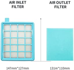 Dailygoods - Dailygoody - Buffalo-Mistral Netfilters - 4 stuks - Geschikt voor Philips stofzuigers - HEPA-filter - Verhoogt luchtkwaliteit - Eenvoudige vervanging — thumbnail 2