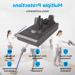 Krachtige 25.2V 3900mAh Snap-in Accu voor Dyson V11 en V15, V11 Torque Drive, V11 Absolute, V11 Fluffy Extra, V15 Accu, V11 Batterij, V15 Snap-in Batterij — thumbnail 4