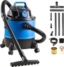 SVN® Bouwstofzuiger Zonder Zak - Alleszuiger Met Accessoires - Stofzuiger - Zwart/Blauw - 33cm x 34cm x 45cm — thumbnail 1