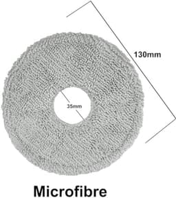 PromoHome 12x microvezel/chenille dweilpads Geschikt voor Dreame L10s Pro Ultra Heat, L10 Ultra/Prime/Dreamebot L10s Plus, L10s Pro Gen 2 L20 Ultra — thumbnail 2