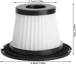 Vervanging Luchtpatroon Filter voor Stofzuiger, Geschikt voor Dibea T6 C17 T1, Hoogwaardig Filtermateriaal — thumbnail 3