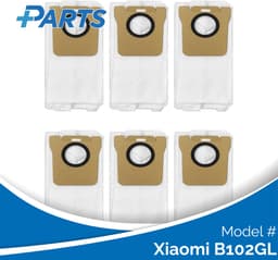 Xiaomi B102GL Stofzakken (6 Stuks, Plus.Parts® alternatief voor RDB3) — thumbnail 1