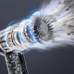 4-in-1 Auto Stofzuiger - Kruimeldief - Zuigen & Blazen - 6 Opzetstukken - Draadloos – USB-C - Krachtige Handstofzuiger - Air Duster - 15Kpa — thumbnail 4