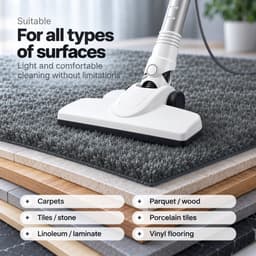 Innovastore Draadloze Stofzuiger - Stofzuiger - Zakloze stofzuiger - Steelstofzuiger - Handstofzuiger - Kruimeldief - 600W - Wit — thumbnail 3