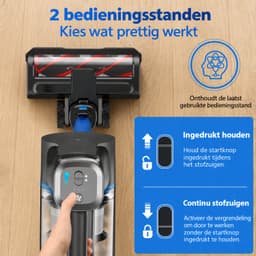 Grenintol 6-in-1 Steelstofzuiger Draadloos – Steelstofzuiger – 60.000 Pa – 2500 mAh Accu – Draadloze Stofzuiger - Accu tot 60 Minuten – Stofzuiger zonder Zak 1,2 L Stofbak – Stofzuiger Draadloos met LED Licht – Voor Tapijten en Harde Vloer – Rood — thumbnail 3