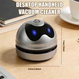 Tafelstofzuiger, mini-tafelstofzuiger, kleine handstofzuiger, USB-oplaadbare stofzuiger, draagbaar, hoog zuigvermogen, elektrische stofreiniger, tafelstofzuiger, mini voor desktop, kantoor, auto — thumbnail 4
