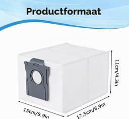 15 stofzuigerzakken geschikt voor Dreame L10s Ultra Gen 2/3 -geschikt voor X30/X40/X50/Aqua10 Ultra — thumbnail 5