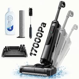 Draadloze Vloerreiniger & Nat-Droog Stofzuiger 3-in-1 – 17 kPa – 40 min Accuduur – Dweilen, Stofzuigen & Water Opzuigen – Zelfreinigend – Anti-Klit — thumbnail 1
