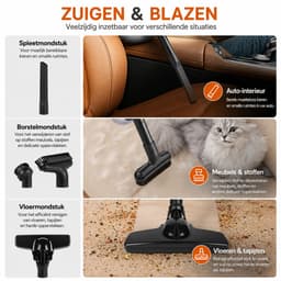 DPLUNIQ Stofzuiger - Handstofzuiger - Steelstofzuiger - Vloerreiniger - Gereedschap - Accessoires - 2x DeWalt 20V - Geel/Zwart — thumbnail 5