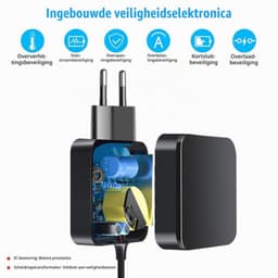 Voeding 10,8 V 500 mA oplader oplaadkabel voor VC100 & VG100 accustofzuiger raamreiniger vervangt KSAA1200050W1EU (48513) 48772 KSAS7R51080050HE raamzuiger netsnoer power adapter — thumbnail 5