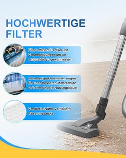 2 stuks geschikt voor HEPA Airclean Plus 50 filters - geschikt voor Miele Complete C3 Powerline - S8340 stofzuigerfilters - Air Clean SF-HA 50 voor Complete C2 C3 Compact C1 C2 - stofzuigerreserveonderdelen accessoires van — thumbnail 4