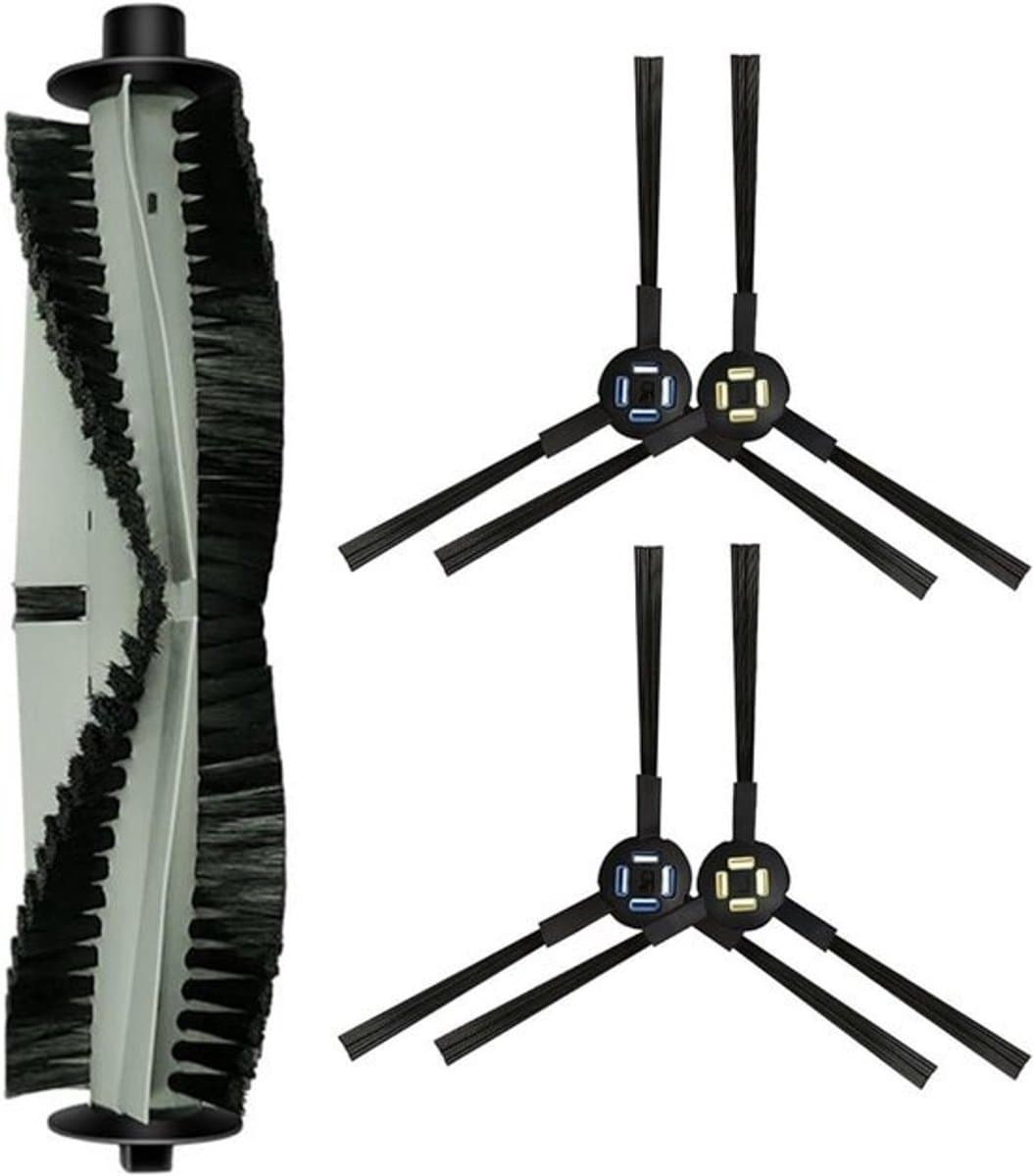 Roller Borstel Zijborstel kit voor Silvercrest SSR1 SSRA1 voor A9s A9 A7 A80 Plus A10s L100 Robotic Stofzuiger — afbeelding 1