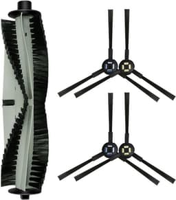 Roller Borstel Zijborstel kit voor Silvercrest SSR1 SSRA1 voor A9s A9 A7 A80 Plus A10s L100 Robotic Stofzuiger — thumbnail 1