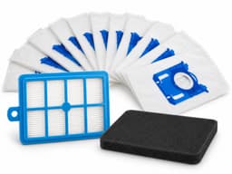 Kleanburg Onderhoudsset geschikt voor AEG en Electrolux AB71, EB71, PD82, VX82 en VX83 - 10 Sbag Stofzuigerzakken - 1 Hepafilter + 1 Motorfilter — thumbnail 1