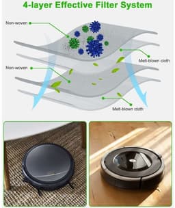 10-delig Set Stofzakken voor iRobot Roomba Clean Base – Compatibel met Alle i-, j- en S-serie Modellen (Incl. i3 t/m S9+) — thumbnail 2