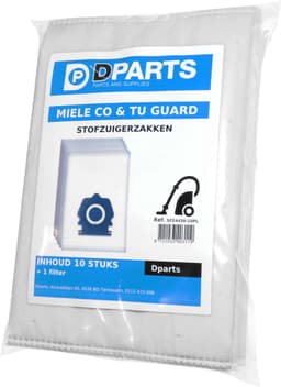 10x Dparts stofzuigerzakken geschikt voor Miele Guard S1 M1 L1 - vervangt HyClean Pure CO en TU series — thumbnail 3