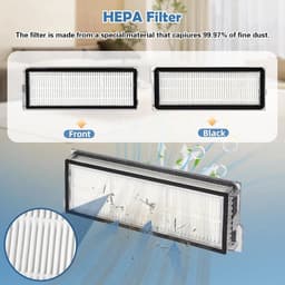 Accessoires gescht voor Roborock Qrevo Curv,Qrevo Curv S5X,Qrevo Edge,Qrevo Edge S5A,Qrevo S5V stofzuiger,2 hoofdborstels,2 HEPA-filters,6 stofzakken,4 reinigingsdoeken,4 zijborstels,1 borstel — thumbnail 4