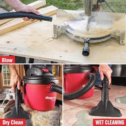 Compacte Nat-en Droog Stofzuiger 7,6 L met Opvouwbare Handgreep en Multifunctionele Accessoires — thumbnail 4