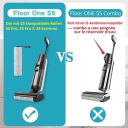 Vervangende borstelrollen en stofzuigerfilters Geschikt voor de Tineco Floor One S5 / Floor One S5 PRO 2 draadloze nat- en droogstofzuiger (S5) (2 borstelrollen + 2 HEPA-filters) — thumbnail 3