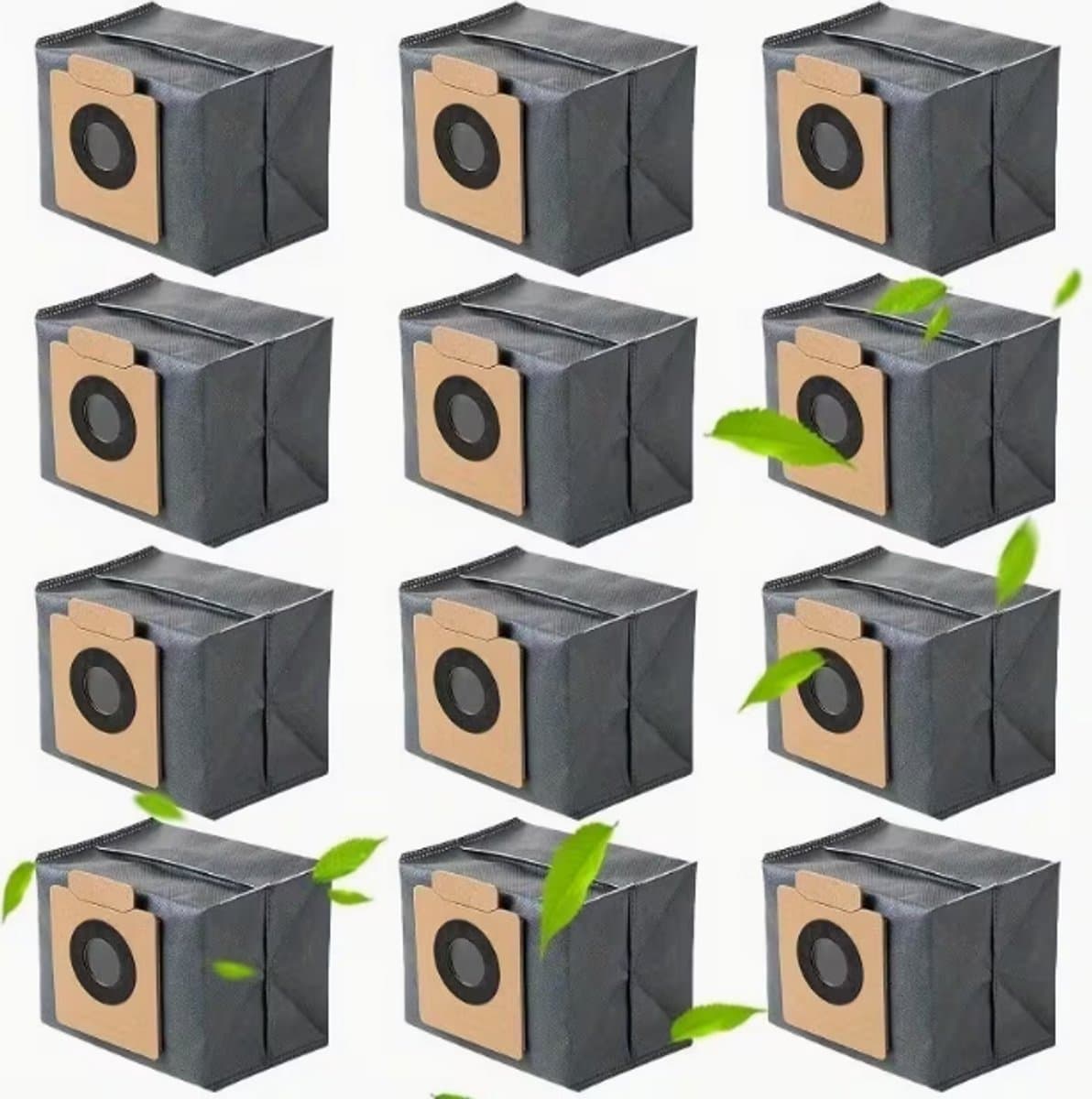 12-Pack Stofzakken Gescht voor Eufy Clean X8 Pro / X10 Pro Omni Robotstofzuiger Zelf-lege Station 2,5L Grote Capaciteit Vervangingszak — afbeelding 1