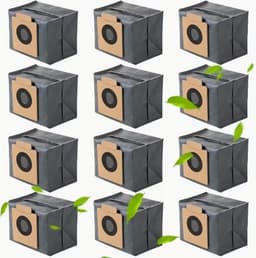 12-Pack Stofzakken Gescht voor Eufy Clean X8 Pro / X10 Pro Omni Robotstofzuiger Zelf-lege Station 2,5L Grote Capaciteit Vervangingszak — thumbnail 1