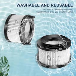 Compatibel vacuümfilter voor draadloze stofzuiger - inclusief hoofdfilter en 2 pre-filters - vervanging voor LEVOIT VortexIQ 40‑RF — thumbnail 3