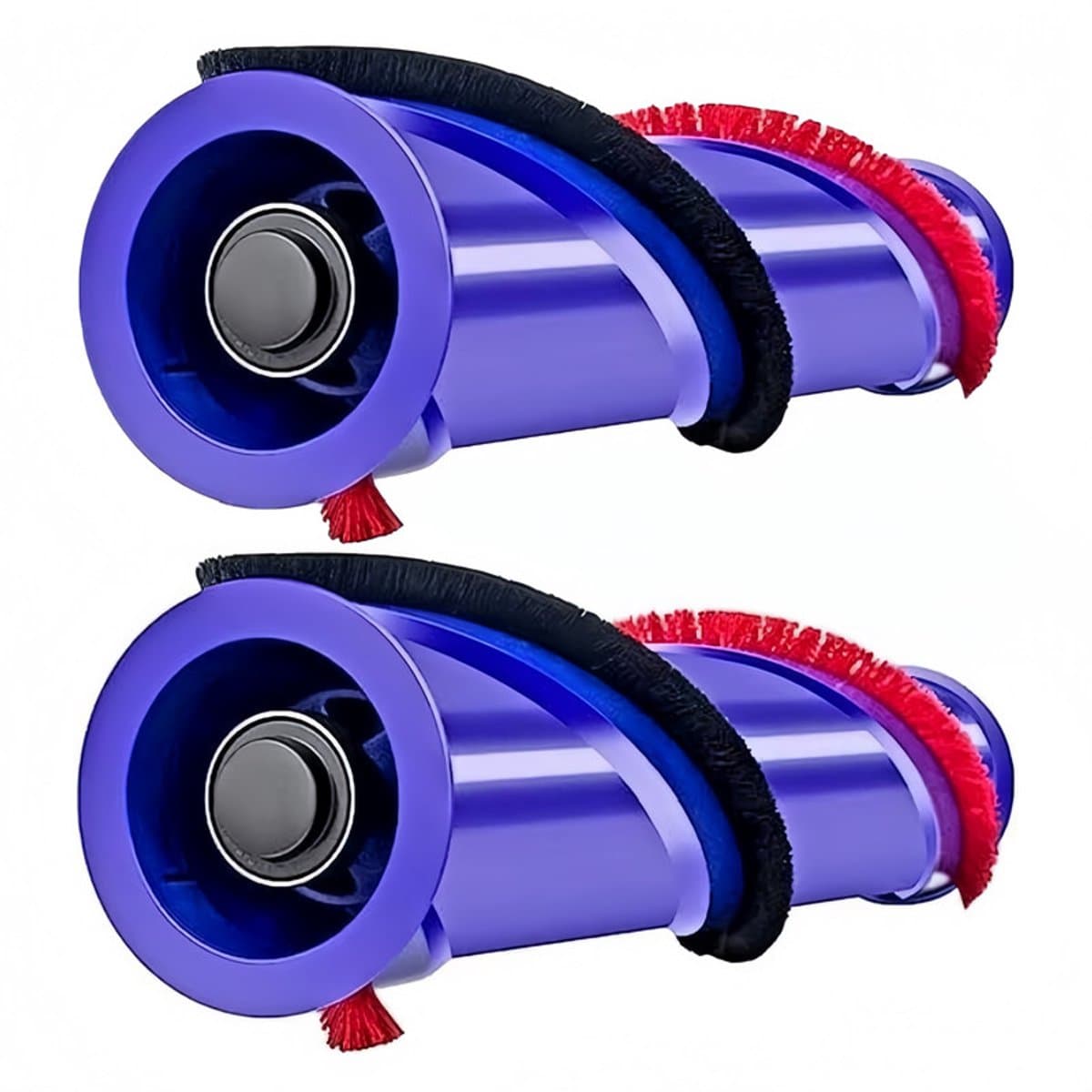Vervangende rolborstel voor Dyson stofzuigers - Rolborstel voor Dyson V6 en oudere V7 snoerloze stofzuigers, onderdeelnummers: 966821-01, 966084-01 - verpakking van 2 — afbeelding 1