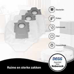 DEGG® - 12x stofzuigerzakken geschikt voor Roborock Q5+, Q7+, Q7MAX+, S7MAXV Ultra, S7 Pro ultra - Robot zakken - Premium kwaliteit — thumbnail 3