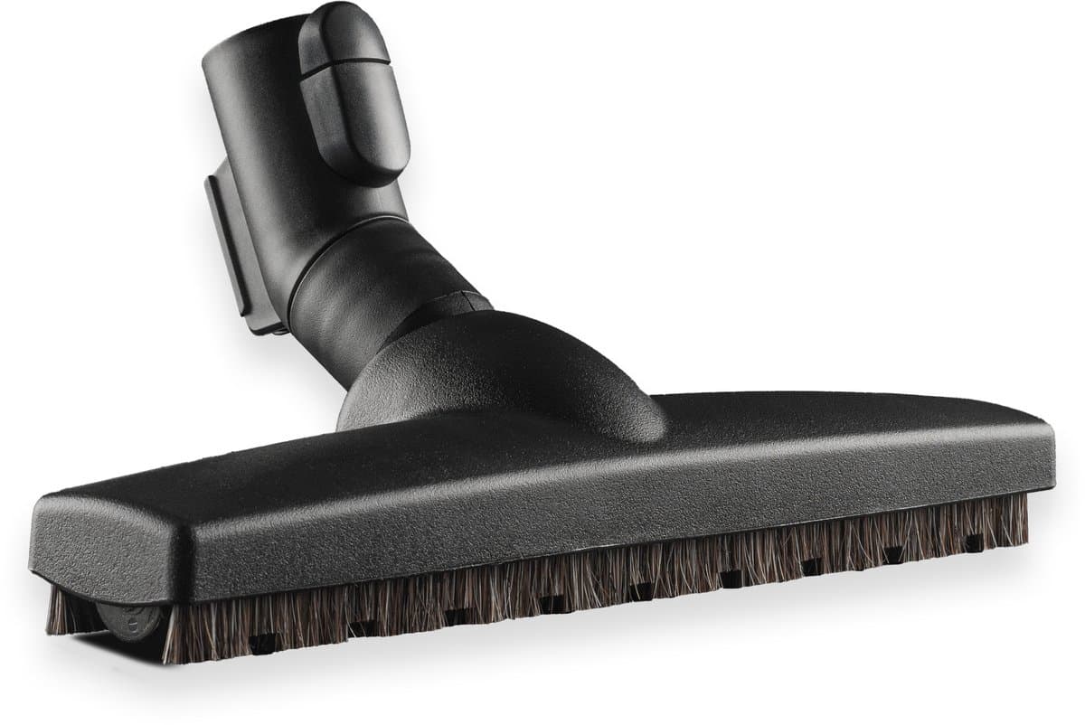 SQOON® Parketborstel natuurhaar – Geschikt voor alle Miele types o.a. C1, C2, C3 series en meer + kliksluiting en parkeerstand houder - 35mm — afbeelding 1