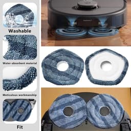 stofzuigeraccessoires - Vervangende accessoires geschikt voor de Eufy X10 Pro Omni robotstofzuiger - 28-delige set - 2 hoofdborstels, 6 zijborstels, 4 HEPA-filters, 6 stofzakken, 8 dweilpads - Stofzuigerzakken — thumbnail 4